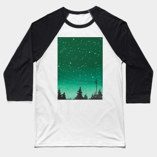 Green galaxy Baseball T-Shirt